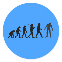 Zombie Evolution T-shirt Design Sticker
