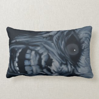 zombie face throwpillow