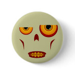 Zombie Face - Clenched Teeth Button