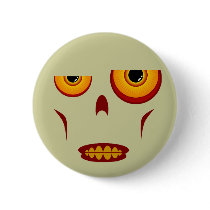 Zombie Face - Clenched Teeth Button