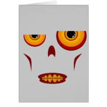 Zombie Face - Clenched Teeth Card by digitalfire Zombie Face - Clenched Teeth Card