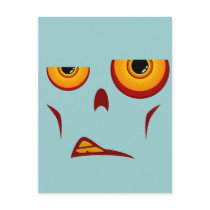 Zombie Face - Snarl Postcard