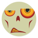 Zombie Face - Snarl Sticker by digitalfire Zombie Face - Snarl Sticker