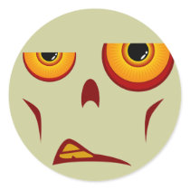 Zombie Face - Snarl Sticker by digitalfire Zombie Face - Snarl Sticker