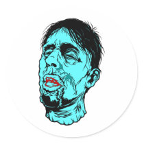 Zombie Face stickers by hardcore07 Zombie Face stickers