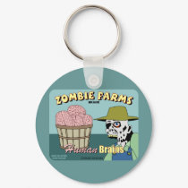 Zombie Farms Fruit Crate Label keychains