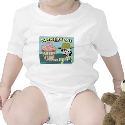 Zombie Farms Fruit Crate Label Tee Shirt by pounddesigns