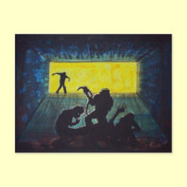 Zombie Feast living dead Horror dark art postcards
