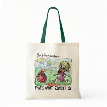 Zombie Follows Bloody Heart Bags