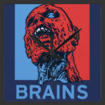 Zombie For President wall clocks