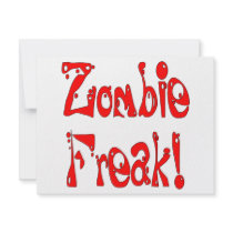 Zombie Freak # 7 invitations