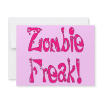 Zombie Freak # 8 invitations