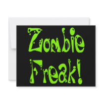 Zombie Freak # 9 invitations