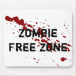 Zombie Free Zone Mouse Pads