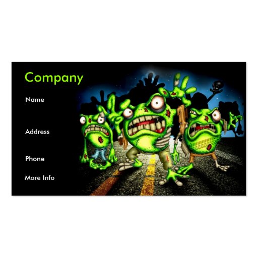zombie Frogs Business Card