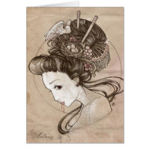 Zombie Geisha Notecard cards