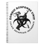 Zombie Gift Response Team Gifts Customize Spiral Note Book Zombie Gift Response Team Gifts Customize Spiral Note Book