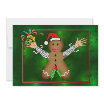 Zombie Gingerbread Personalized Invitation