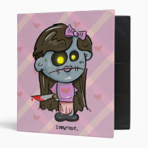 Zombie Girl 1" Binder
