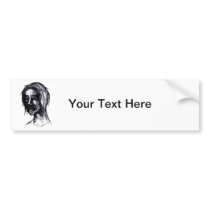 Zombie Girl Bumper Stickers