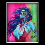 Zombie Girl - Color Print posters