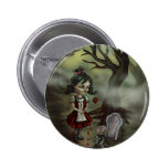 Zombie Girl Finds True Love in a Graveyard Button