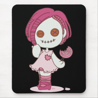 zombie girl halloween mousepad mousepad