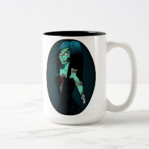 Zombie Girl in Corset Mug