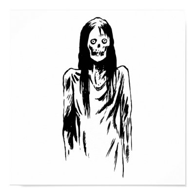 zombie girl poster by halloweenie