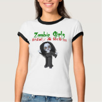 Zombie Girls Beauty & Brains shirt