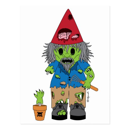 Zombie Gnome Postcards