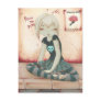 ZOMBIE GOTH girl brain sweet Postcards