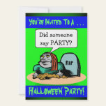 Zombie Halloween Party Invitation