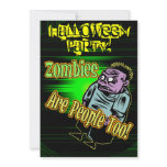 Zombie Halloween Party Invitation