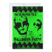 Zombie Halloween Party Invitation