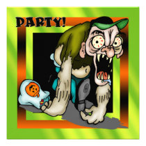 Zombie Halloween Party Invitation invitations