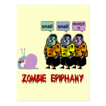 Zombie Halloween postcards