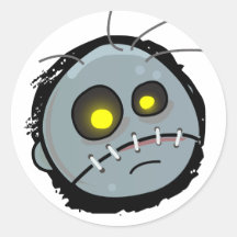 Zombie Head Sticker