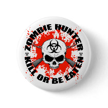 Zombie Hunter 1 Pinback Button