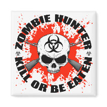 Zombie Hunter 1 Refrigerator Magnets