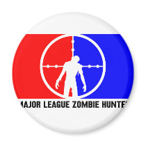 zombie hunter 1 fridge magnet