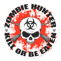 Zombie Hunter 1 Stickers