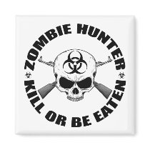 Zombie Hunter 2 Fridge Magnet