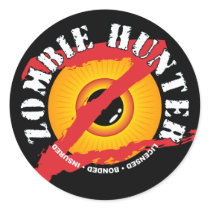 Zombie Hunter Badge Sticker by digitalfire Zombie Hunter Badge Sticker