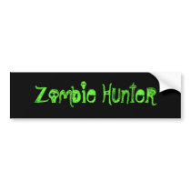 Zombie Hunter bumper stickers by AKARUE_ARTS Zombie Hunter bumper stickers