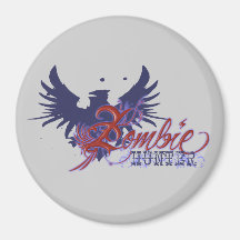 Zombie Hunter Fridge Magnets