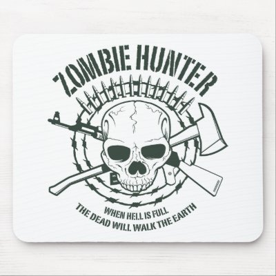 Zombie Hunter Mousepad by strk3