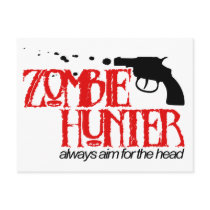 Zombie Hunter postcards