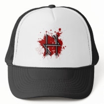 Zombie Hunter splat hat by zombiehunters Zombie Hunter splat hat