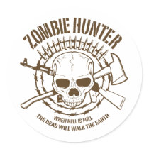 Zombie Hunter Sticker by strk3 Zombie Hunter Sticker